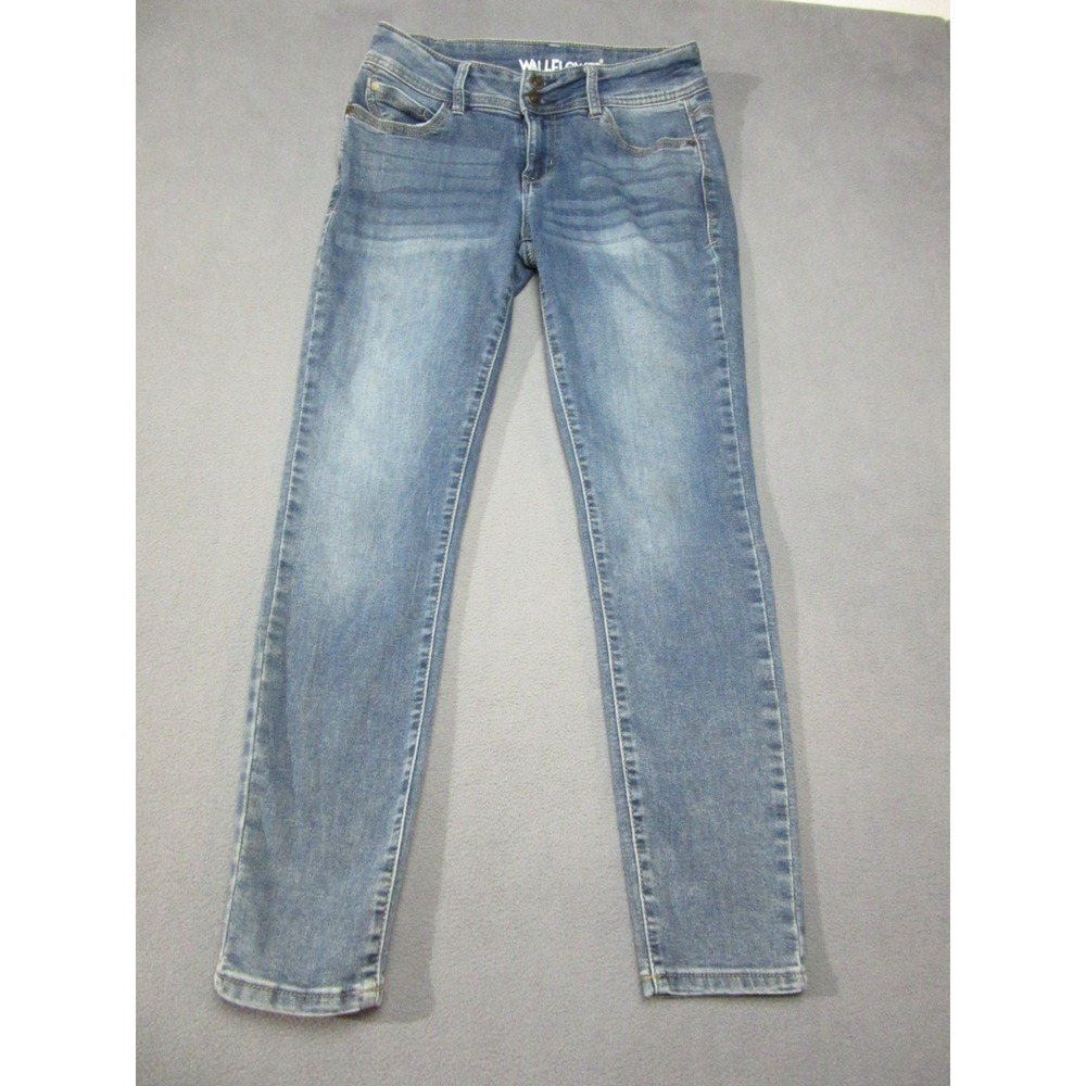 WallFlower Jeans Womens 7R Blue Denim Insta Soft Ultra Fit Skinny Leg Low Rise
